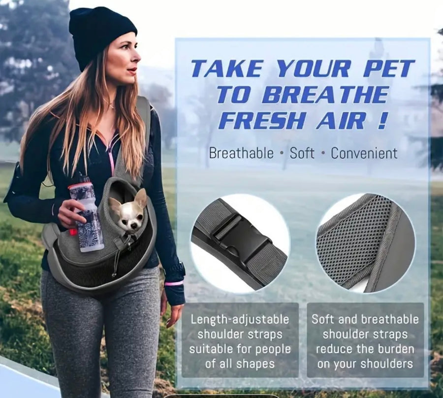 Breathable Pet Crossbody Backpack!