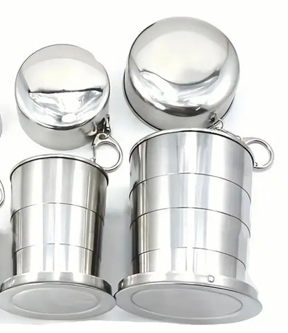 Stainless Steel Collapsible Travel Cup – 150ml / 250ml