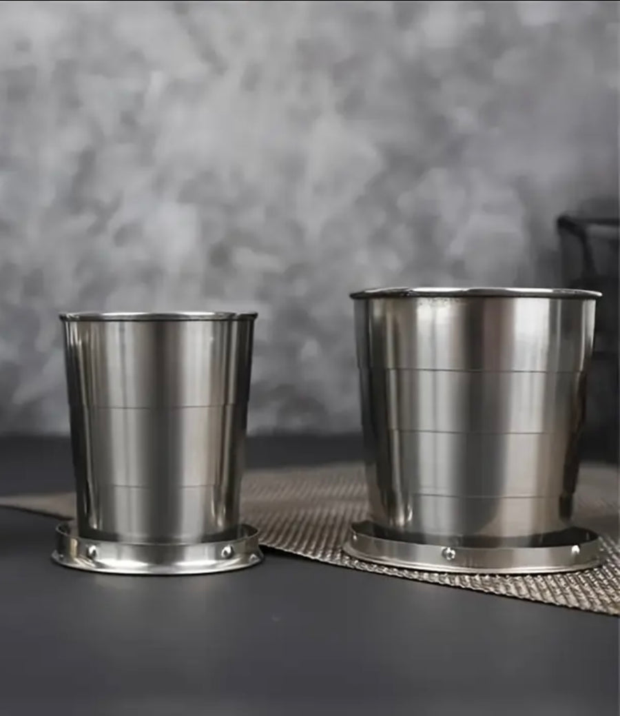 Stainless Steel Collapsible Travel Cup – 150ml / 250ml
