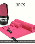 3-Piece Outdoor Quick-Drying Sports Towel Set