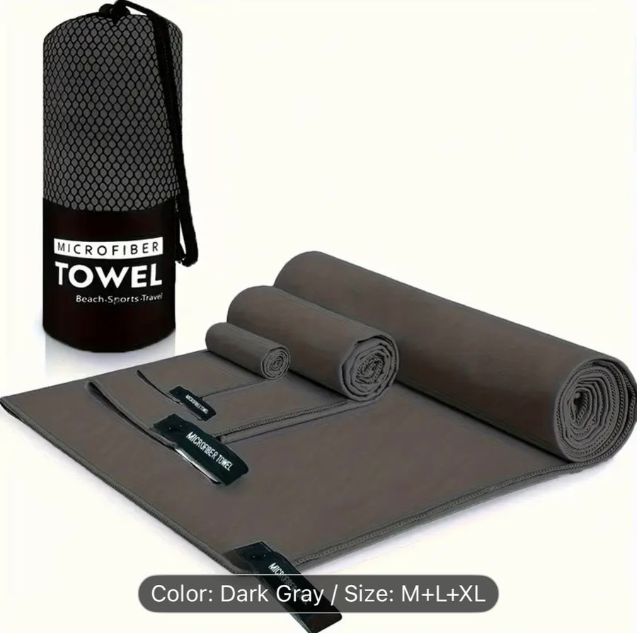 3-Piece Outdoor Quick-Drying Sports Towel Set