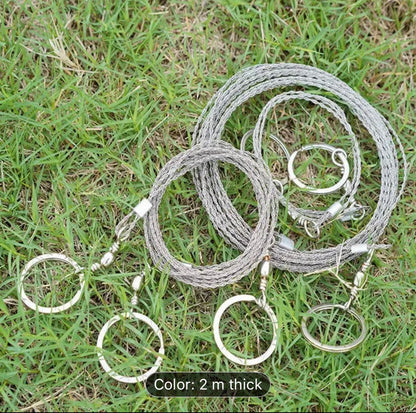 Stainless Steel Wire Saw – Compact Cutting Power for Survival