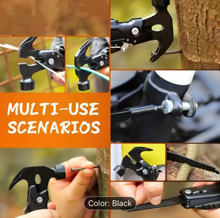 🔨 12-in-1 Multifunctional Survival Hammer