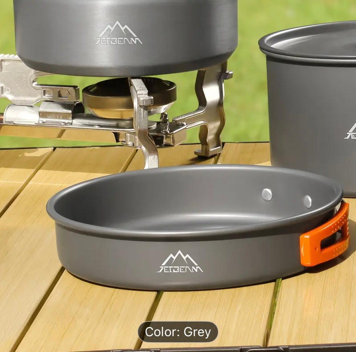Jetbeam Outdoor Camping Frying Pan – Pre-Seasoned & Ready to Cook