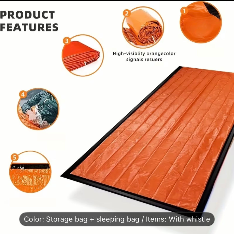 2pcs Sleeping Bivy Sacks with Reflective Blanket