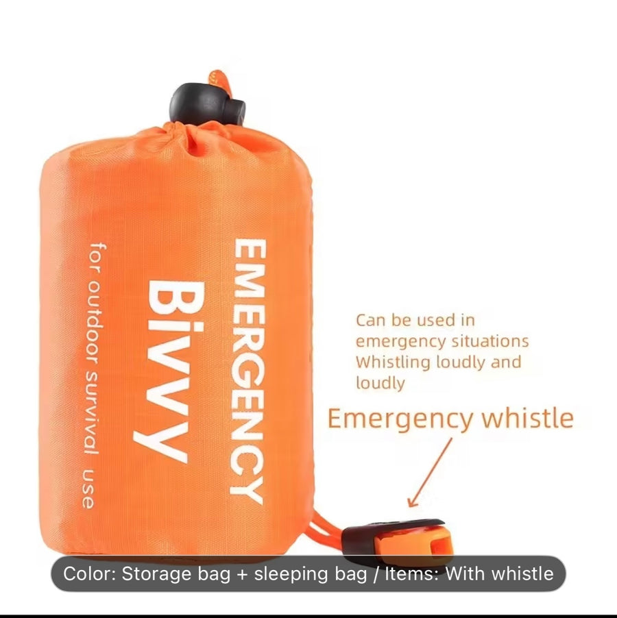 2pcs Sleeping Bivy Sacks with Reflective Blanket