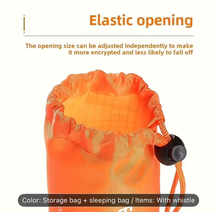 2pcs Sleeping Bivy Sacks with Reflective Blanket