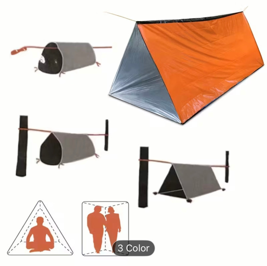⛺ 2-Person Emergency Survival Tent – Stay Warm, Stay Safe 🛡️