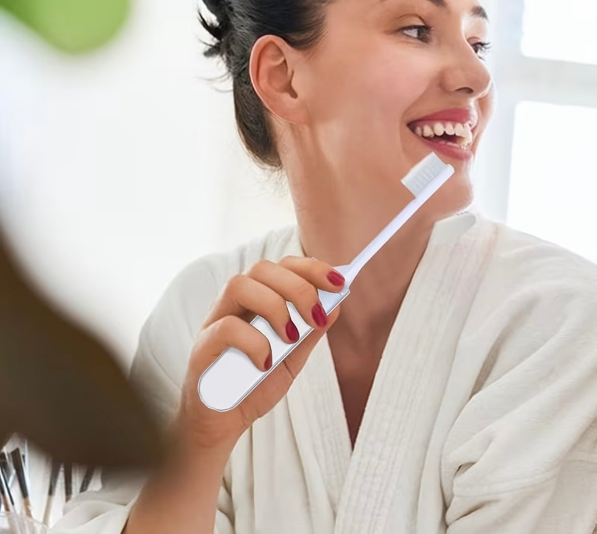 Portable Folding Toothbrush with Toothpaste – Travel-Ready Clean