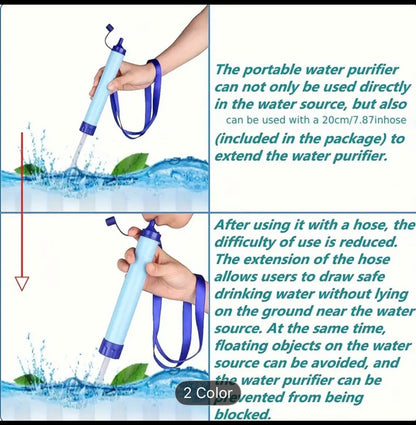 Sensii Personal Water Filter LifeStraw - Lightweight Purifier for Clean Drinking Water