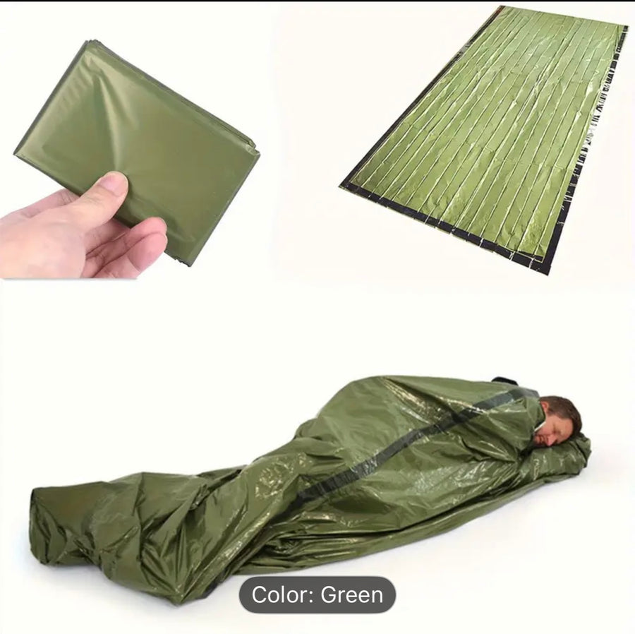 2pcs Sleeping Bivy Sacks with Reflective Blanket