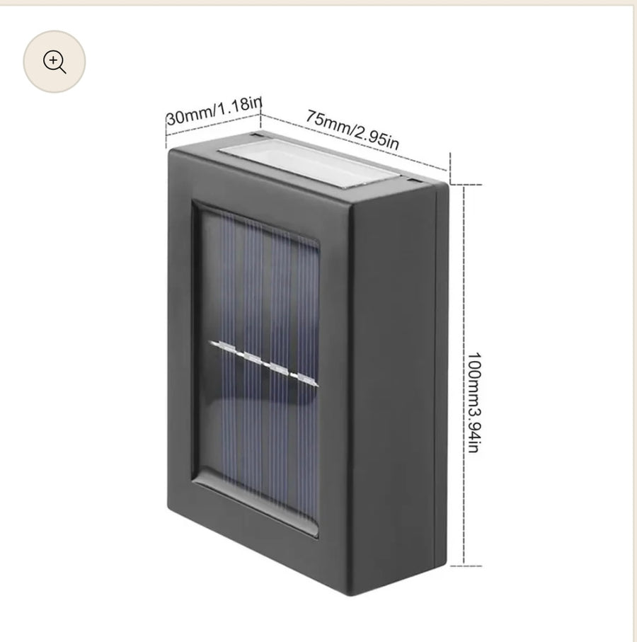 Solar Fence & Wall Lights – Warm Glow Edition