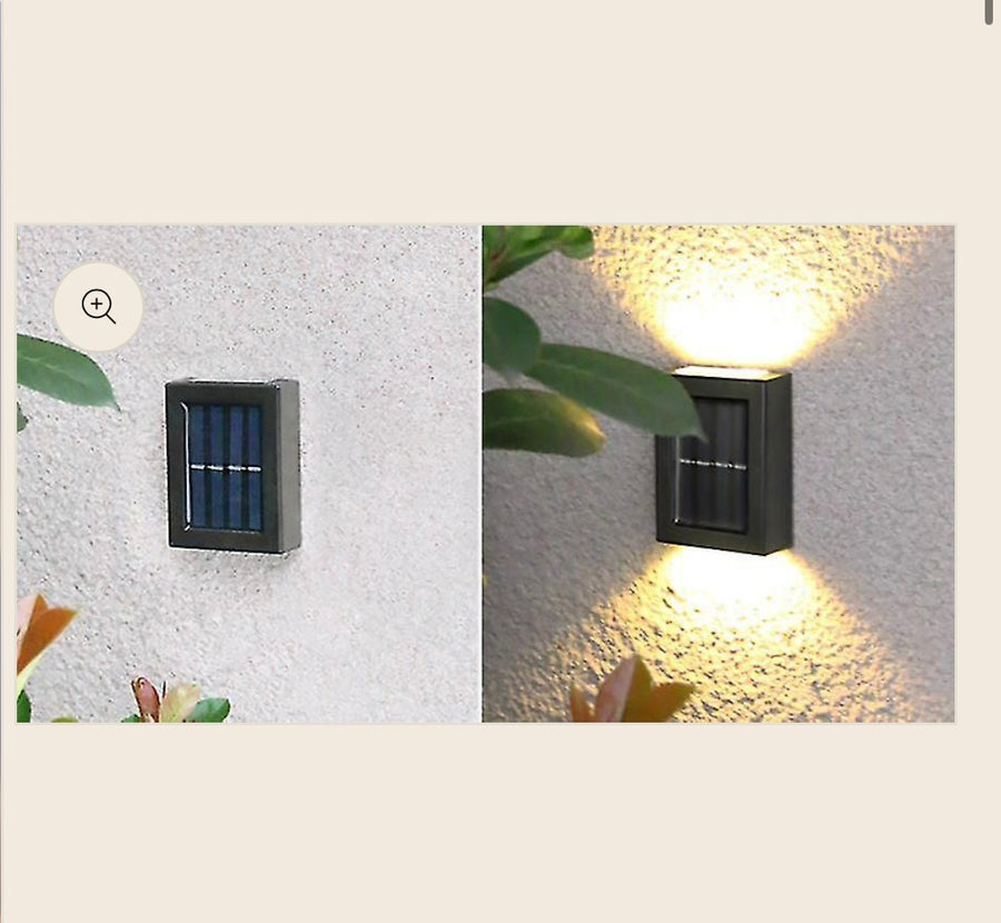 Solar Fence & Wall Lights – Warm Glow Edition