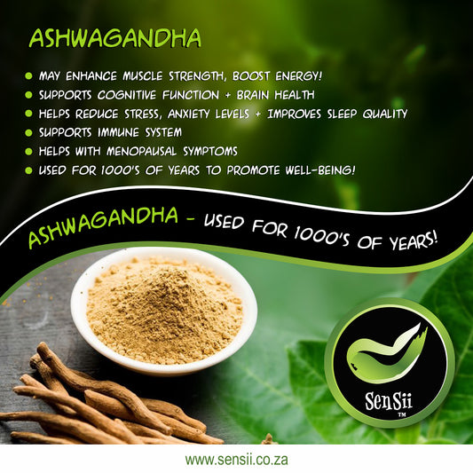 🌿 Find Your Balance with Sensii Ashwagandha! 60 Capsules 🌿