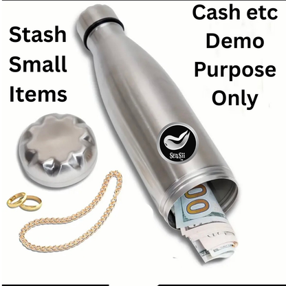 Store Cash, Jewelry of other items in Stealth Hydration Bottle