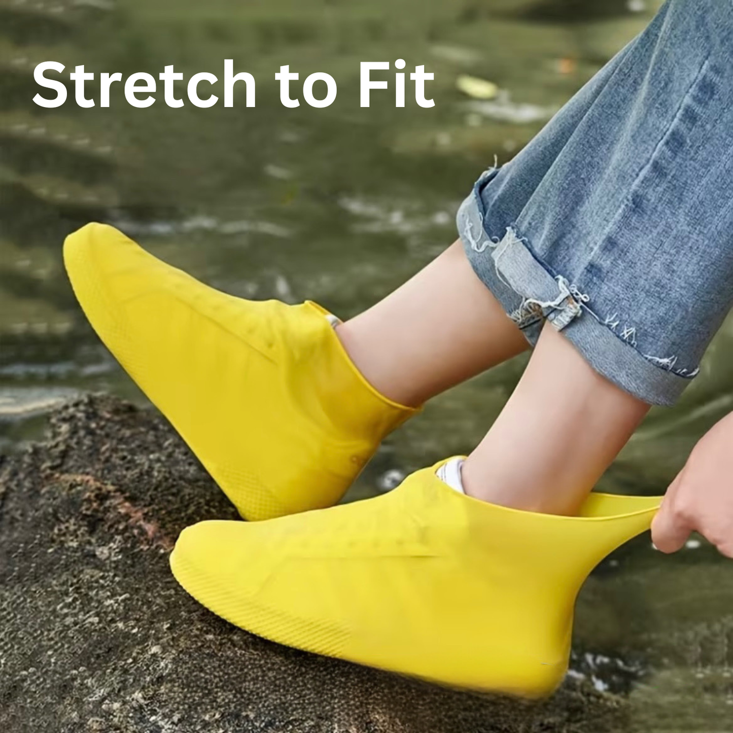 5 Pack Waterproof Shoe Covers - Reusable Rain & Mud Protection | Snug Fit