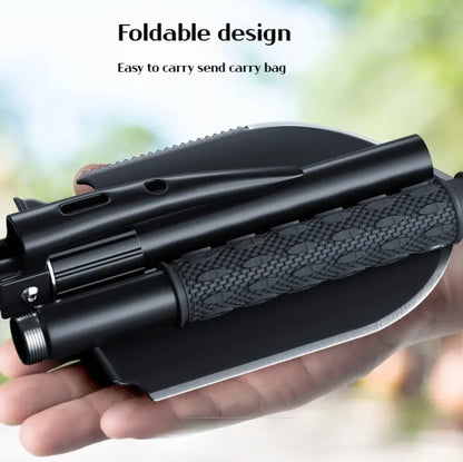 Folding Camping Shovel with Compass – Multi-Tool Power