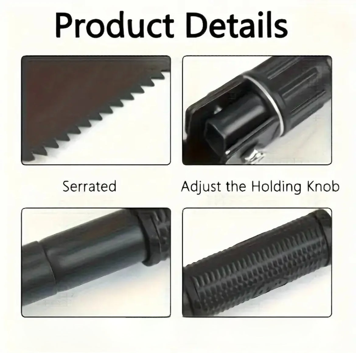 Folding Camping Shovel with Compass – Multi-Tool Power