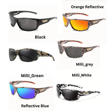 LOISRUBY Military-Style Polarized Sports Sunglasses