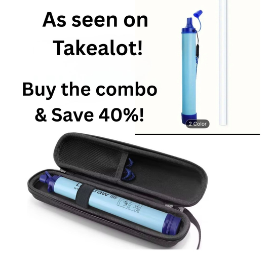 AS SEEN ON TAKEALOT! Official Personal Water Filter LifeStraw + Tough Carry Case