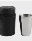 Stainless Steel Shot Glass Set with Carry Bag –  170ml